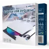 GEMBIRD Εξωτερικός οδηγός USB DVD, Μαύρο-Λευκό