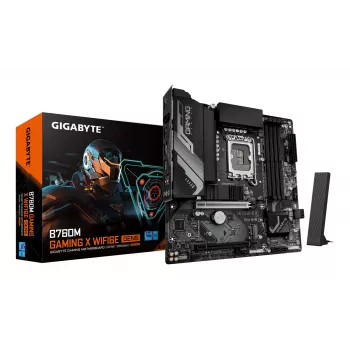 GIGABYTE B760M GAMING X WIFI6E GEN5 Micro ATX Μητρική κάρτα, LGA1700, B760, DDR5 έως 5600MHz, 4 DIMM, 2x PCIe 4.0 M.2, Wi‑Fi 6E, 2.5GbE