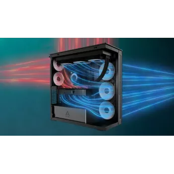 Κουτί υπολογιστή ARCTIC Xtender (Mirror Black) Midi-Tower μαύρο