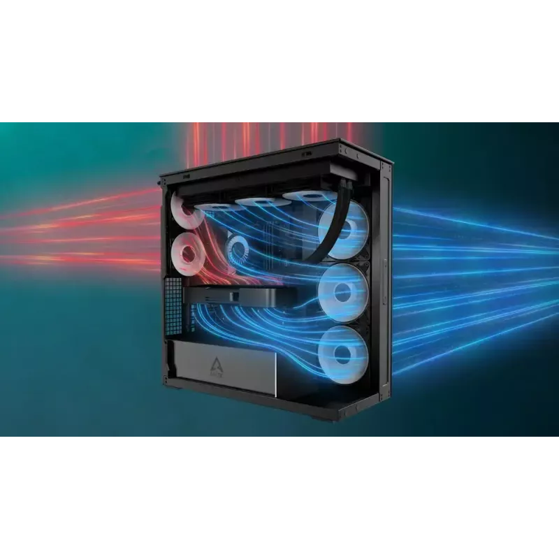 Κουτί υπολογιστή ARCTIC Xtender (Mirror Black) Midi-Tower μαύρο