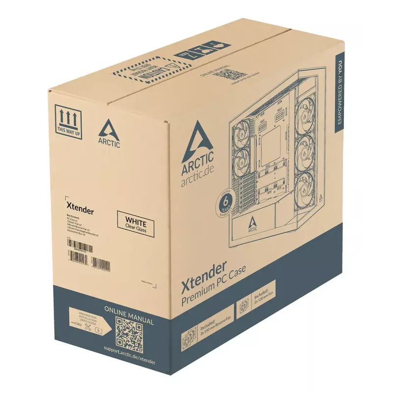 ARCTIC Xtender (Λευκό) Premium E-ATX κουτί PC