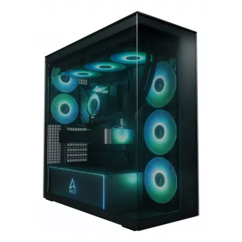 ARCTIC Xtender (Μαύρο) Premium E-ATX κουτί PC, Midi-Tower, PC, Μαύρο, EATX, Μέταλλο, Tempered Glass, Gaming