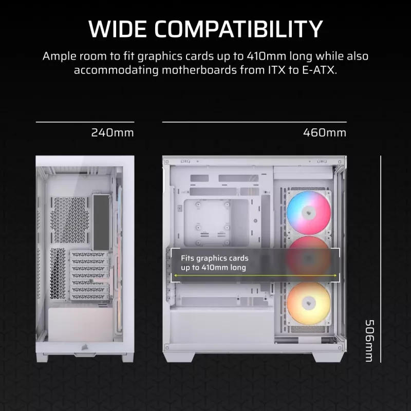 CORSAIR Midi Tower 3500X RS-R ARGB Λευκό