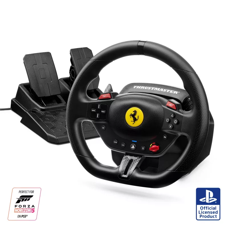 Thrustmaster T98-P FERRARI 296 GTB Μαύρο Τιμόνι + Πεντάλ PC, PlayStation 4, PlayStation 5