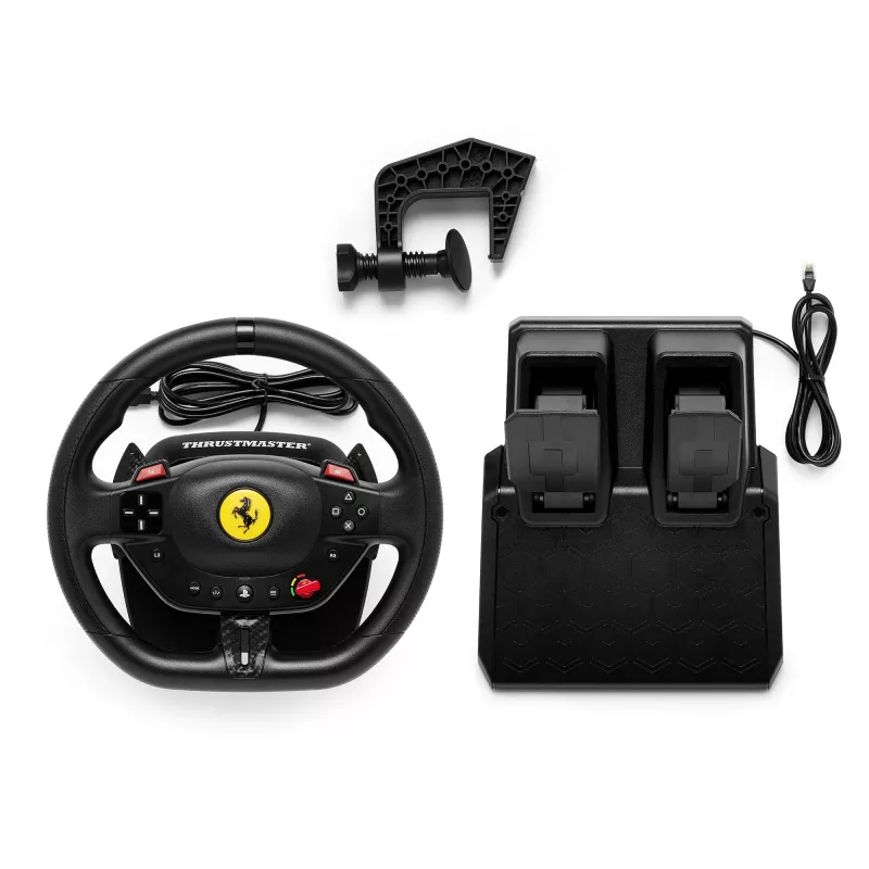 Thrustmaster T98-P FERRARI 296 GTB Μαύρο Τιμόνι + Πεντάλ PC, PlayStation 4, PlayStation 5