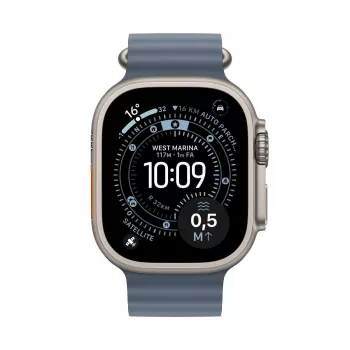 APPLE Watch Ultra 3 (2025) LTE 49mm Θήκη τιτανίου με Ocean Band - Μπλε