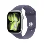 APPLE Watch Series 11 GPS 46mm ασημί θήκη αλουμινίου με αθλητικό λουράκι lila ομίχλη S/M