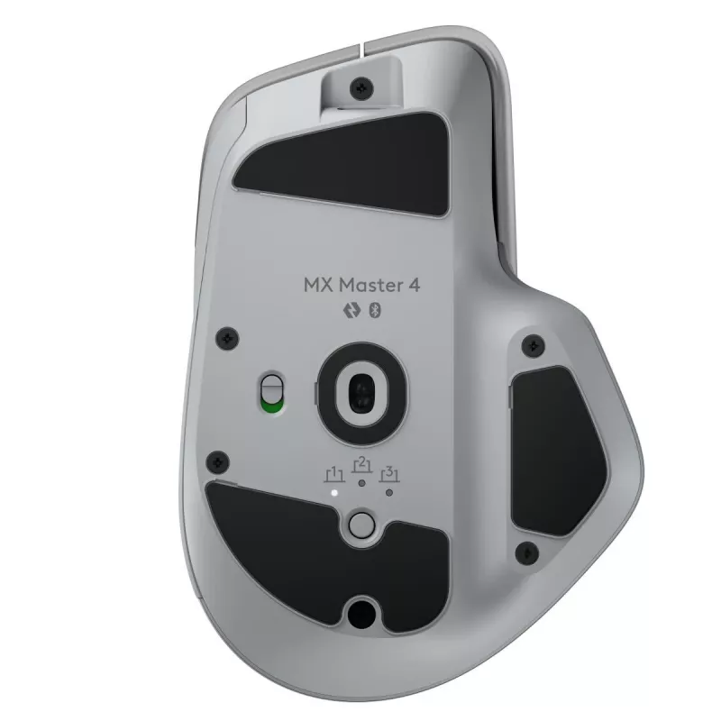 Ποντίκι Logitech MX Master 4 — για δεξιόχειρες, Laser 8000 DPI, RF Wireless + Bluetooth, 8 κουμπιά, γκρι
