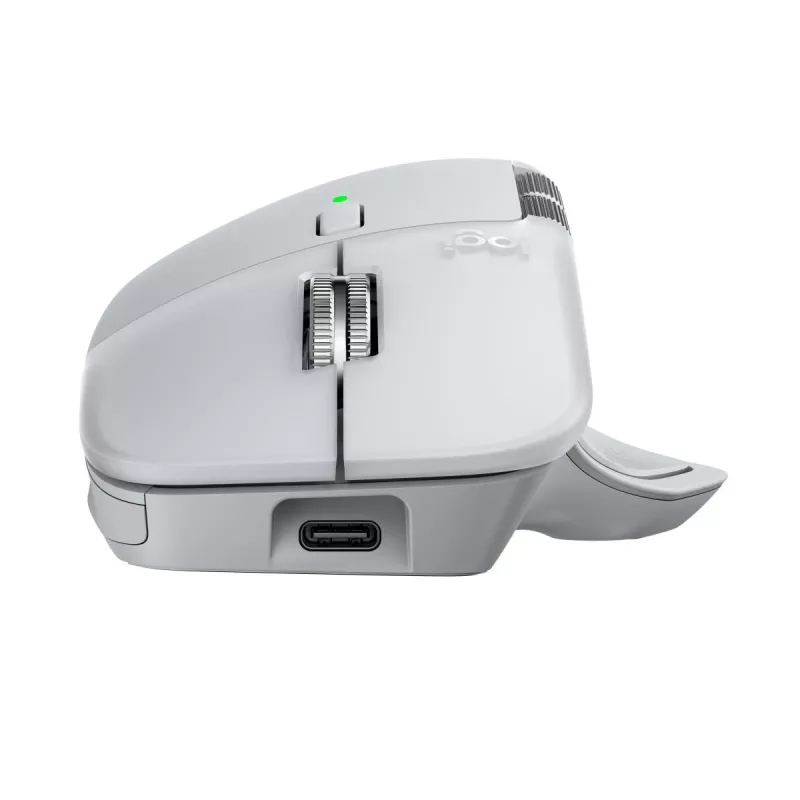 LOGITECH MX Master 4 για Mac - Ασύρματο ποντίκι - Λευκό-ασημί