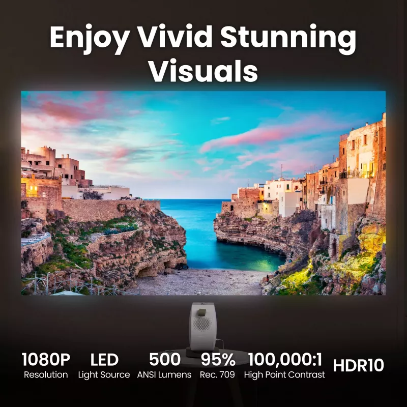 BenQ GV32 500 ANSI Lumen DLP 1080p (1920x1080) λευκό