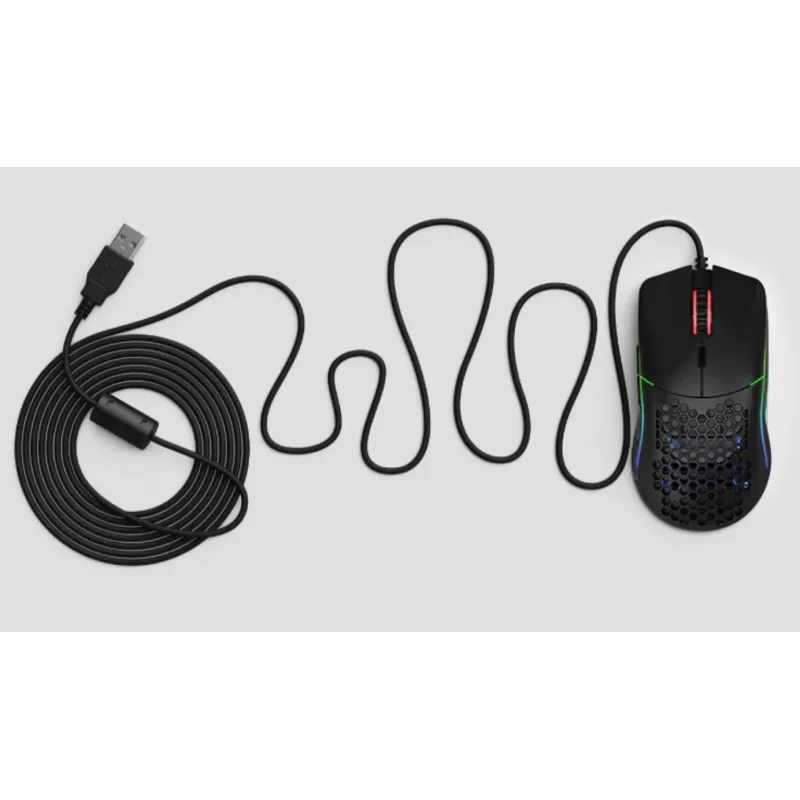 Ποντίκι Glorious Gaming Glorious Model O Regular (μαύρο), για δεξιόχειρες, οπτικό, USB Type-A, 12000 DPI, μαύρο