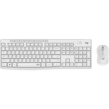 LOGITECH Mk295 Silent Wireless Combo, κρεμ λευκό, QWERTY, δανικά/νορβηγικά/σουηδικά/φινλανδικά