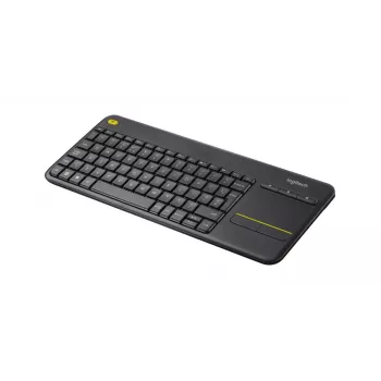 LOGITECH Ασύρματο πληκτρολόγιο αφής K400 Plus - Μαύρο - Qwerty UK