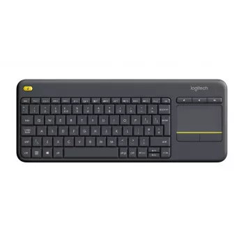 LOGITECH Ασύρματο πληκτρολόγιο αφής K400 Plus - Μαύρο - Qwerty UK