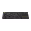 LOGITECH Ασύρματο πληκτρολόγιο αφής K400 Plus - Μαύρο - Qwerty UK