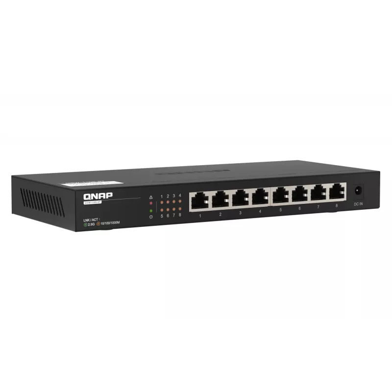 QNAP QSW-1108-8T Switch δικτύου Unmanaged 2.5G Ethernet (100/1000/2500) Μαύρο