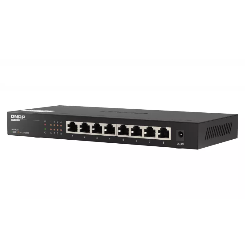 QNAP QSW-1108-8T Switch δικτύου Unmanaged 2.5G Ethernet (100/1000/2500) Μαύρο