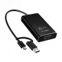j5create JVA11-N 4K HDMI™ Capture Adapter, Μαύρο, USB 3.2 Gen 1 (3.1 Gen 1), 3840 x 2160 Pixel, Αλουμίνιο, 0,19 m, Taiwan