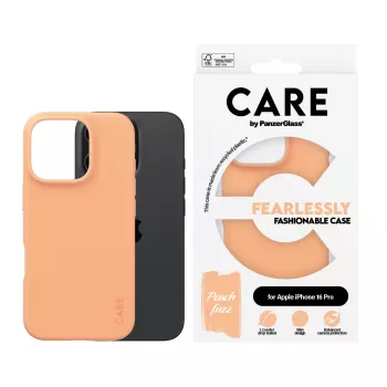 PanzerGlass CARE by μοντέρνη θήκη Peachy iPhone 16 Pro Διάφανη θήκη