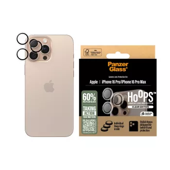 PanzerGlass ® Hoops® Προστασία φακών κάμερας Διάφανη iPhone 16 Pro | 16 Pro Max