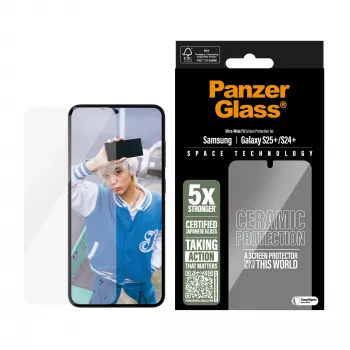 PanzerGlass ® Κεραμική προστασία οθόνης για Samsung Galaxy S25+ | S24+ | Ultra-Wide Fit με EasyAligner