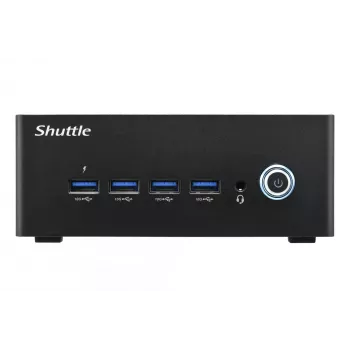 Shuttle Nano PC NT10H5, Intel Core Ultra 5 125H, Intel Arc Γραφικά, 2xHDMI, 2xUSB 4.0 (DP), 2x2,5Gbit LAN, με VESA 24/7 συνεχή λειτουργία