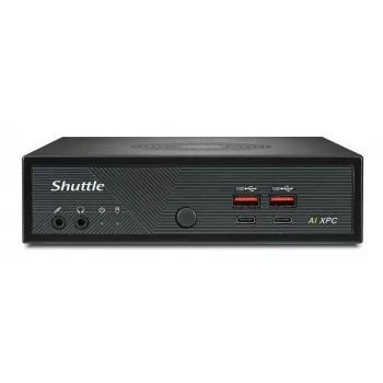 Shuttle Slim AI PC DN11H5 Intel Core Ultra 5 125H, Intel Arc Γραφικά, 2xHDMI, 2x DP, 4x 2.5Gbit LAN, VESA, 24/7 συνεχή λειτουργία