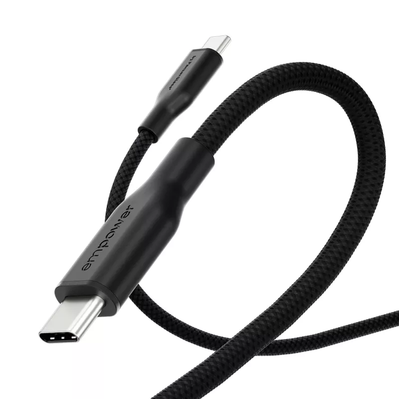 PanzerGlass empower™ by ® Racing 60W Καλώδιο USB-C σε USB-C | USB 2.0 | 1,2 m | Space Black