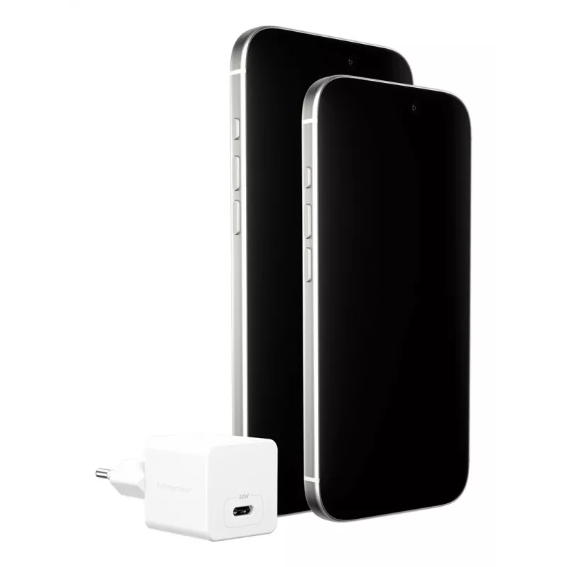 PanzerGlass empower™ by ® Φορτιστής Turbo 30W Single USB-C | EU Plug | Ασημί Λευκό