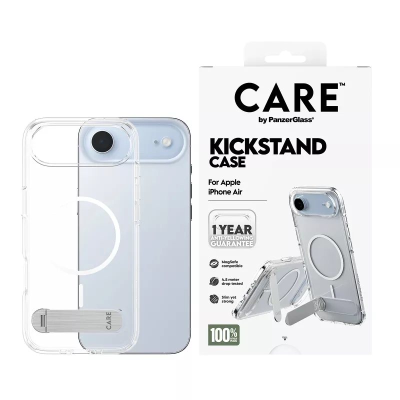 PanzerGlass CARE™ by ® Θήκη Διαφανής με Βάση & MagSafe iPhone Air