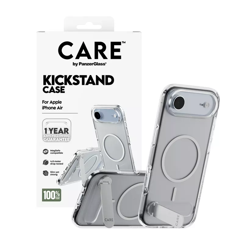 PanzerGlass CARE™ by ® Θήκη Διαφανής με Βάση & MagSafe iPhone Air