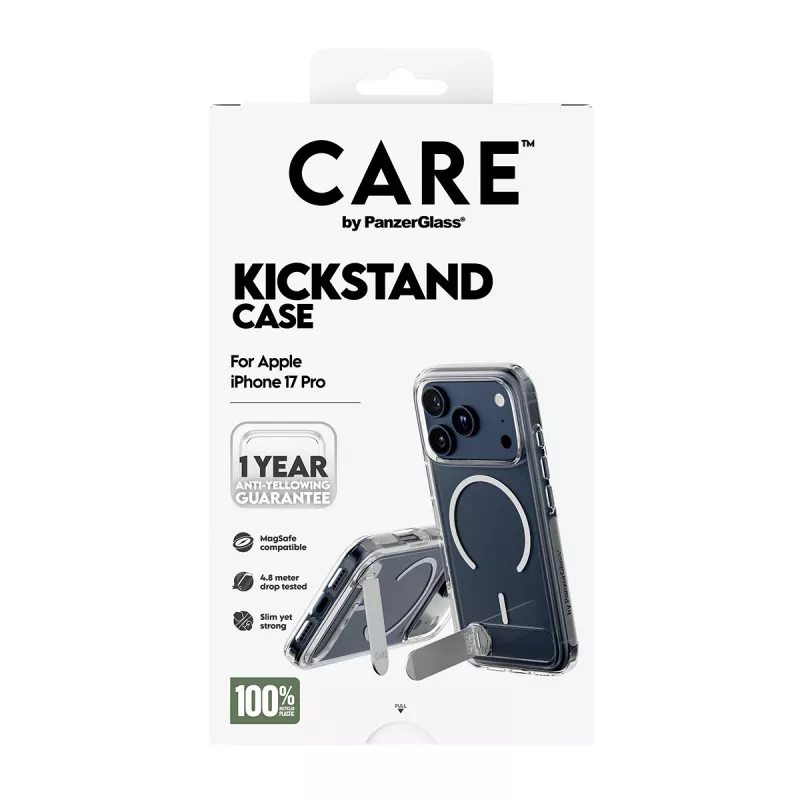 PanzerGlass CARE™ by ® Θήκη διαφανής με Βάση & MagSafe iPhone 17 Pro