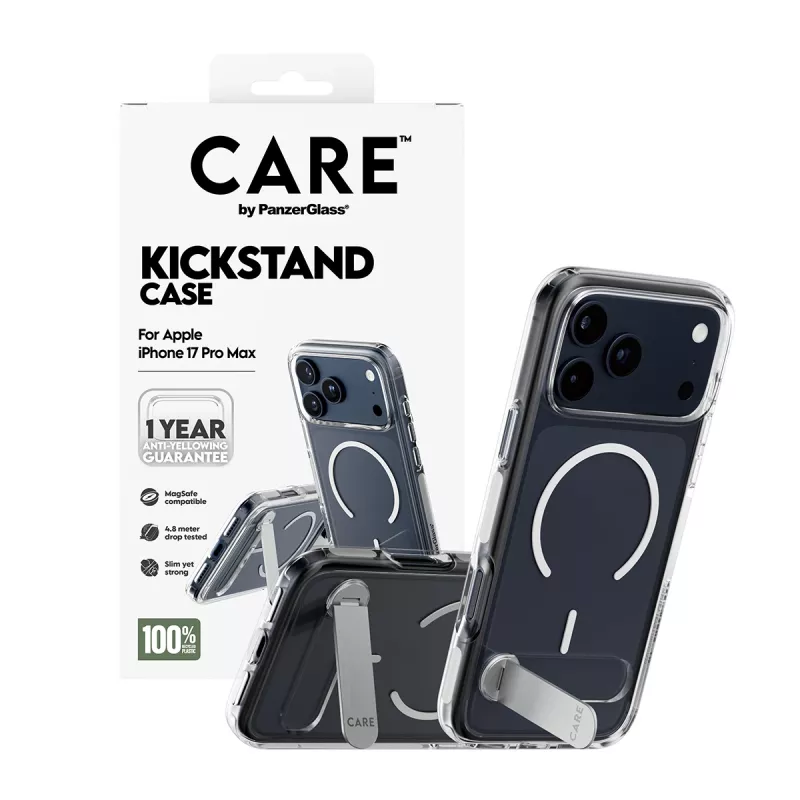 PanzerGlass CARE™ by ® Θήκη Διαφανής με Kickstand & MagSafe iPhone 17 Pro Max