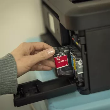 Broder 3-in-1 Συμπαγής Ασύρματος Εκτυπωτής Inkjet DCP-J1460DW, Inkjet, Έγχρωμη εκτύπωση, 1200 x 6000 DPI, Έγχρωμη αντιγραφή, A4, Μαύρο