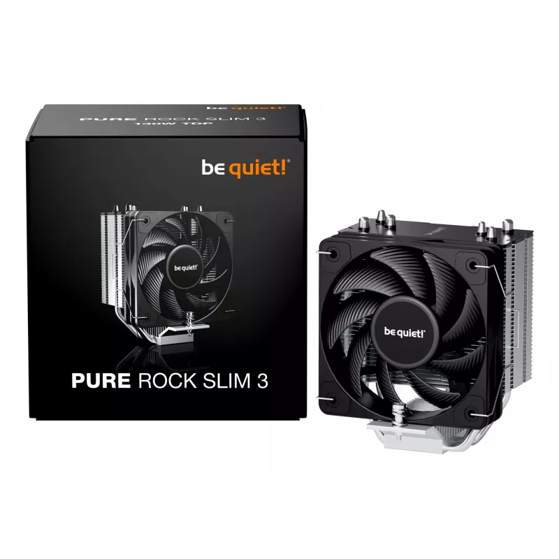 be quiet Pure Rock schlank 3 Ψύκτρα επεξεργαστή αέρα 10 cm Ασημί 1 τεμ.