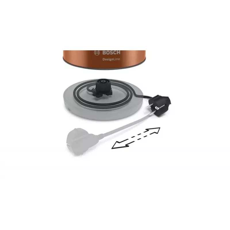 Bosch TWK4P439 ηλεκτρικός βραστήρας 1,7 L 2400 W Μαύρο, Χρυσό