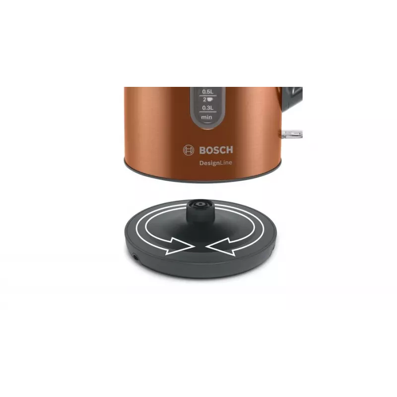 Bosch TWK4P439 ηλεκτρικός βραστήρας 1,7 L 2400 W Μαύρο, Χρυσό