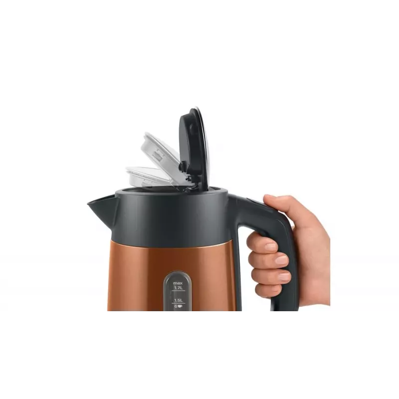 Bosch TWK4P439 ηλεκτρικός βραστήρας 1,7 L 2400 W Μαύρο, Χρυσό