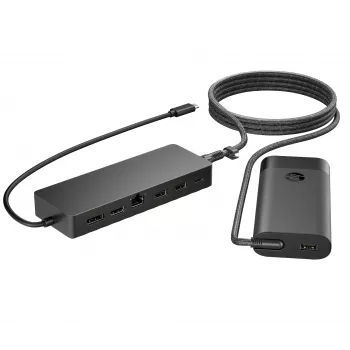 USB-C Hub και φορτιστής laptop HP 9H0H9AA#ABB Συμπαγής σχεδιασμός, ευέλικτη συνδεσιμότητα