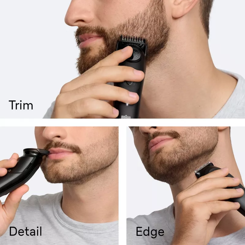 Braun BeardTrimmer 5 BT5560 Τριμερ γενειάδας Μπαταρία 40 2 cm Νωπό & Στεγνό Μαύρο