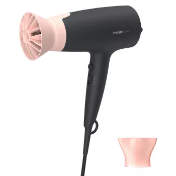 Philips 3000 series BHD350/10 πιστολάκι μαλλιών, DC, μαύρο, ροζ, κρίκος ανάρτησης, 1,8 m, 2100 W, 220 - 240 V