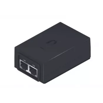 Προσαρμογέας PoE UBIQUITI POE-24-24W — 24 V PoE, 2 × RJ-45 Fast-Ethernet ports, 88×57×33 mm