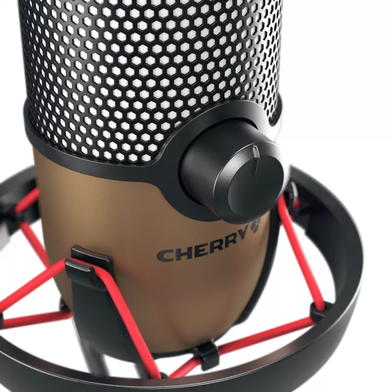 CHERRY UM 9.0 PRO RGB μαύρο, Copper επιτραπέζιο μικρόφωνο