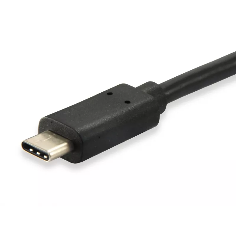 Equip 128345 καλώδιο USB 3.0, USB-A σε USB-C, αρσενικό/αρσενικό, 0,5 m, 3A/20V, μαύρο