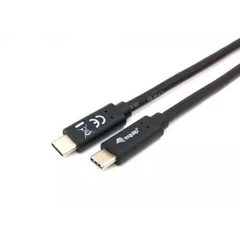 Equip USB 3.2 Gen 1x1 Type-C σε C, M/M, 2,0 m, 2 m, USB C, USB C, USB 3.2 Gen 1 (3.1 Gen 1), 5 Gbit/s, μαύρο