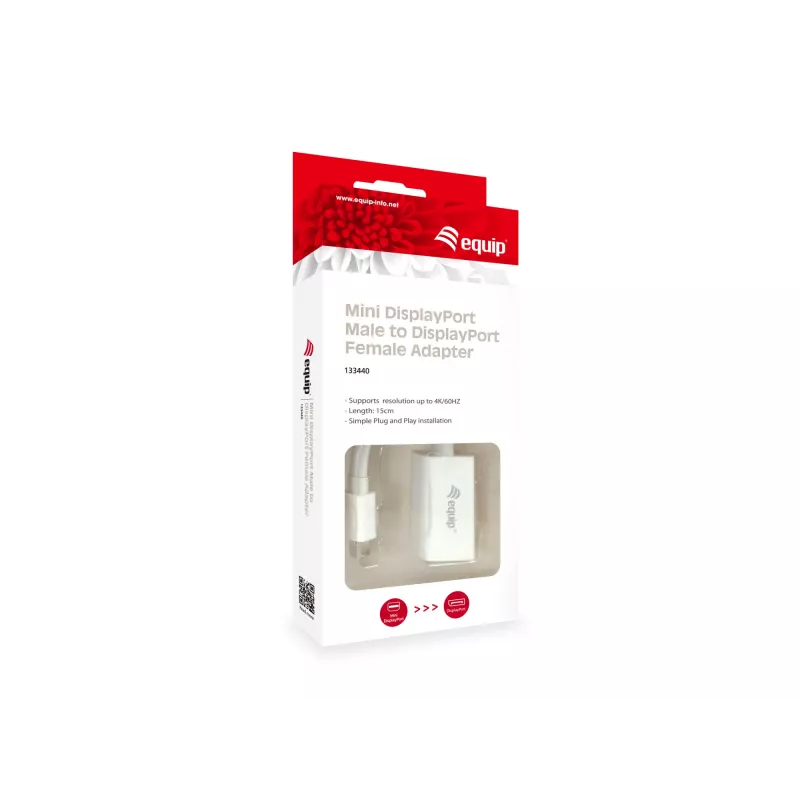 Προσαρμογέας Mini DisplayPort σε DisplayPort Equip 133440