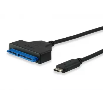 Equip καλώδιο USB Type C to SATA, μαύρο, 6 Gbit/s, 50 mm, 150 mm, 500 mm, 50 g