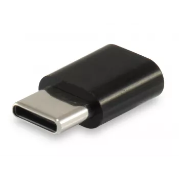 Equip προσαρμογέας USB Type C to Micro USB, USB C, Micro USB B, μαύρο