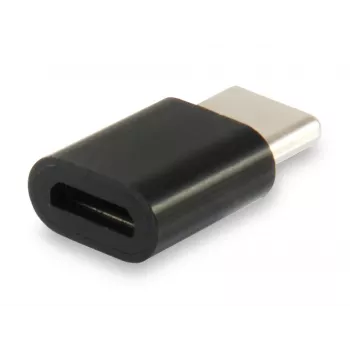 Equip προσαρμογέας USB Type C to Micro USB, USB C, Micro USB B, μαύρο
