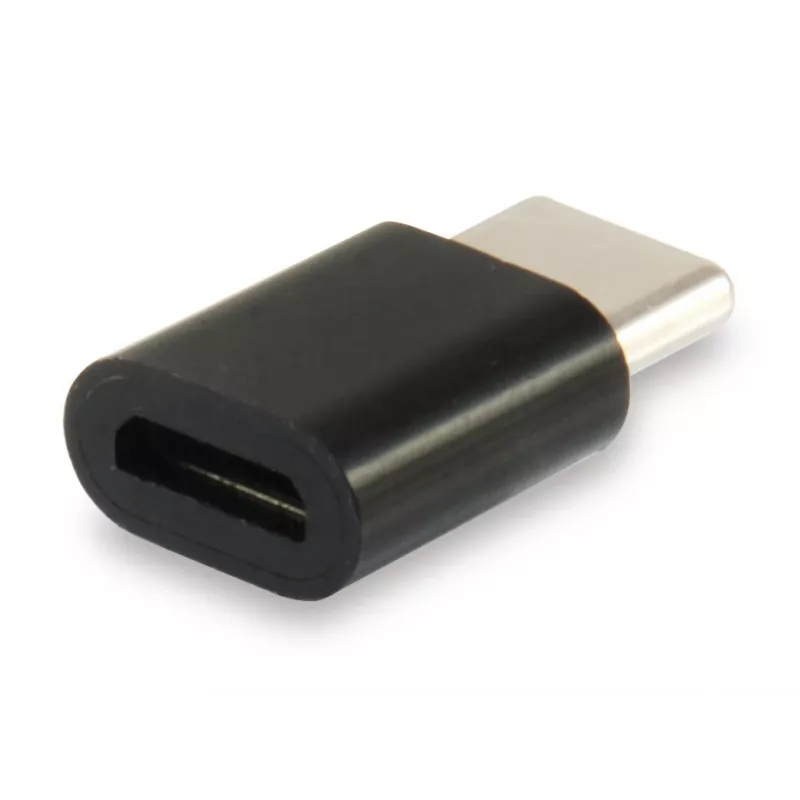 Equip προσαρμογέας USB Type C to Micro USB, USB C, Micro USB B, μαύρο